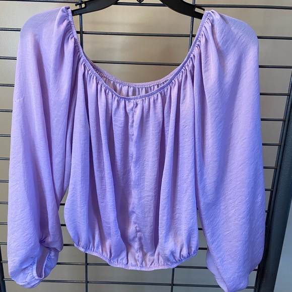 Charlotte Russe Lilac Blouse - Picture 2 of 2